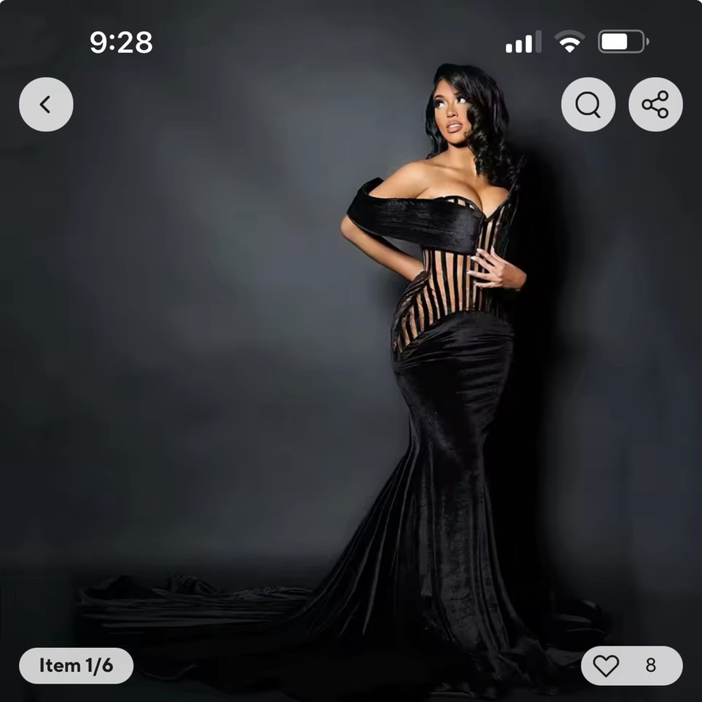 Elegant Black Evening Gown